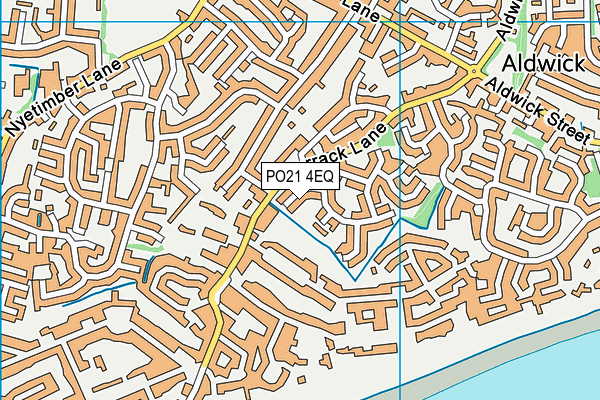 PO21 4EQ map - OS VectorMap District (Ordnance Survey)