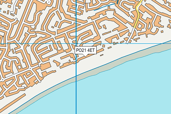 PO21 4ET map - OS VectorMap District (Ordnance Survey)
