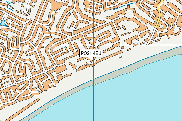 PO21 4EU map - OS VectorMap District (Ordnance Survey)