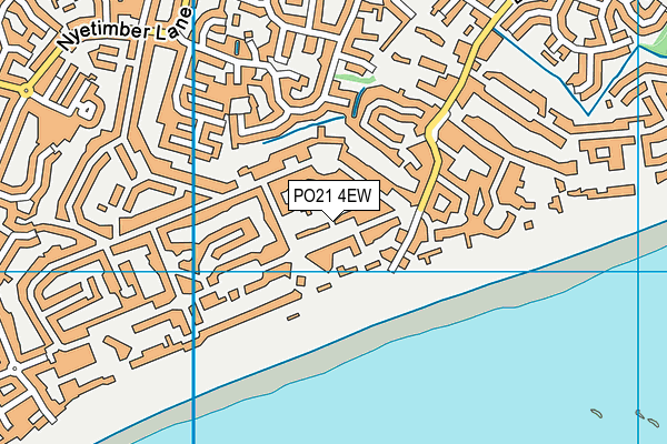 PO21 4EW map - OS VectorMap District (Ordnance Survey)