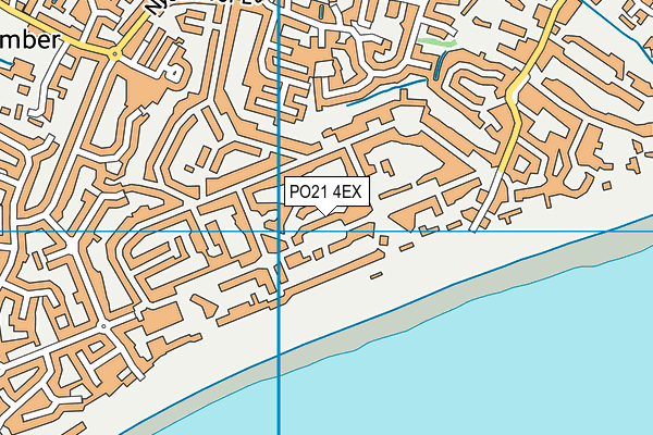PO21 4EX map - OS VectorMap District (Ordnance Survey)
