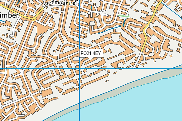 PO21 4EY map - OS VectorMap District (Ordnance Survey)