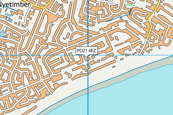 PO21 4EZ map - OS VectorMap District (Ordnance Survey)