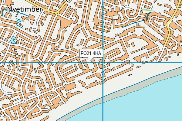 PO21 4HA map - OS VectorMap District (Ordnance Survey)