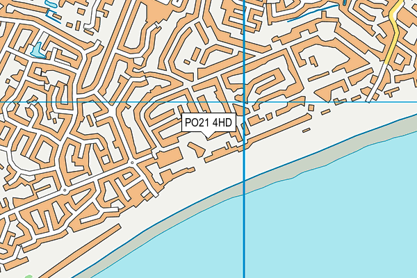 PO21 4HD map - OS VectorMap District (Ordnance Survey)