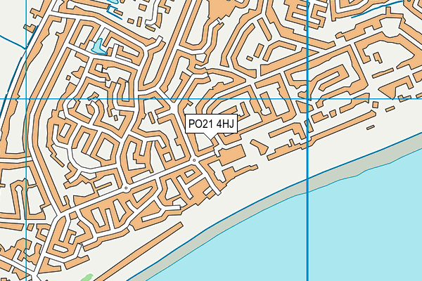 PO21 4HJ map - OS VectorMap District (Ordnance Survey)