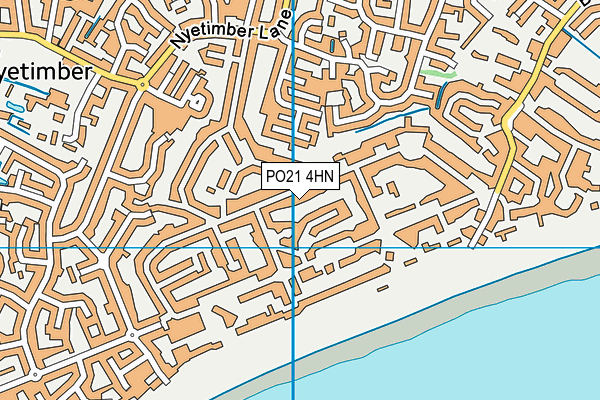 PO21 4HN map - OS VectorMap District (Ordnance Survey)