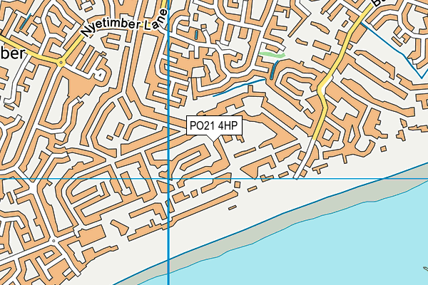 PO21 4HP map - OS VectorMap District (Ordnance Survey)