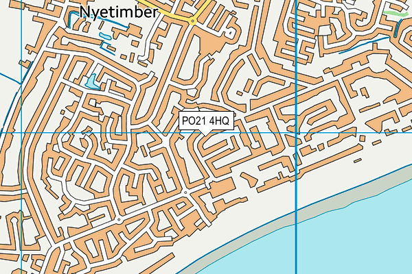PO21 4HQ map - OS VectorMap District (Ordnance Survey)
