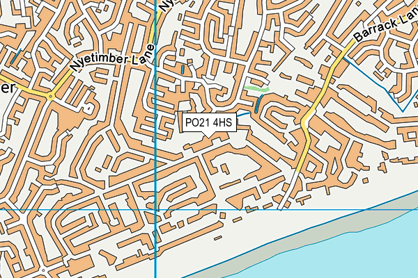 PO21 4HS map - OS VectorMap District (Ordnance Survey)