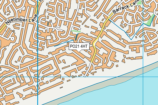 PO21 4HT map - OS VectorMap District (Ordnance Survey)