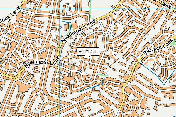 PO21 4JL map - OS VectorMap District (Ordnance Survey)