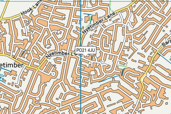 PO21 4JU map - OS VectorMap District (Ordnance Survey)