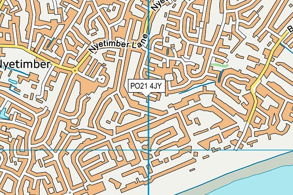 PO21 4JY map - OS VectorMap District (Ordnance Survey)