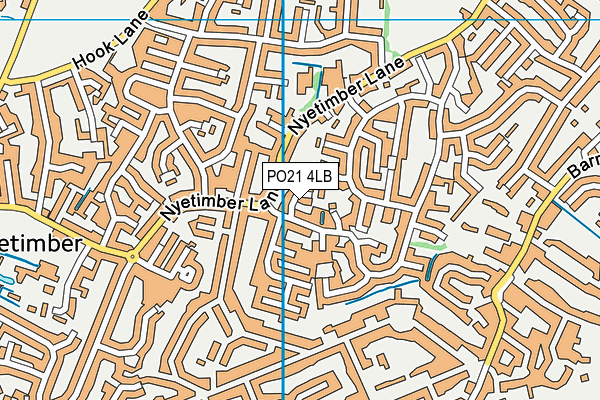 PO21 4LB map - OS VectorMap District (Ordnance Survey)