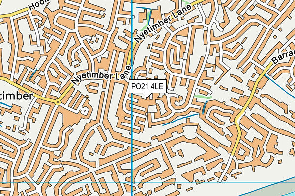 PO21 4LE map - OS VectorMap District (Ordnance Survey)