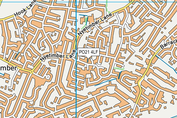 PO21 4LF map - OS VectorMap District (Ordnance Survey)