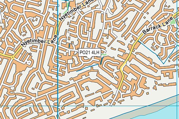 PO21 4LH map - OS VectorMap District (Ordnance Survey)