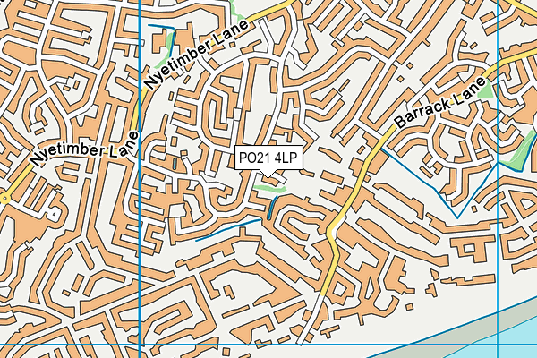 PO21 4LP map - OS VectorMap District (Ordnance Survey)