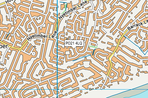 PO21 4LQ map - OS VectorMap District (Ordnance Survey)