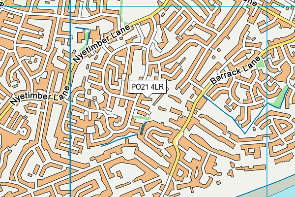 PO21 4LR map - OS VectorMap District (Ordnance Survey)