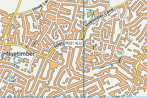 PO21 4LU map - OS VectorMap District (Ordnance Survey)