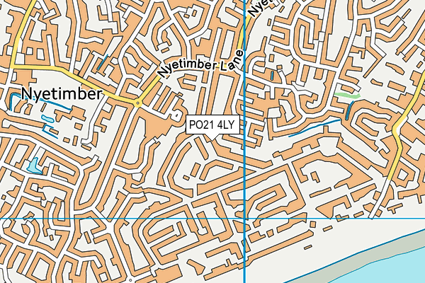 PO21 4LY map - OS VectorMap District (Ordnance Survey)