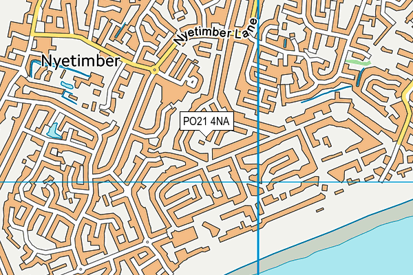 PO21 4NA map - OS VectorMap District (Ordnance Survey)