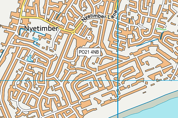 PO21 4NB map - OS VectorMap District (Ordnance Survey)