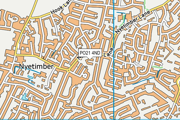 PO21 4ND map - OS VectorMap District (Ordnance Survey)