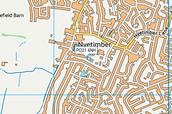 PO21 4NH map - OS VectorMap District (Ordnance Survey)