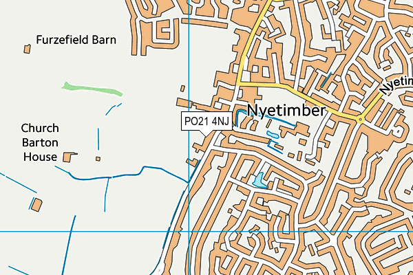 PO21 4NJ map - OS VectorMap District (Ordnance Survey)