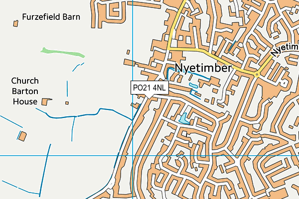 PO21 4NL map - OS VectorMap District (Ordnance Survey)