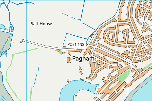 PO21 4NS map - OS VectorMap District (Ordnance Survey)