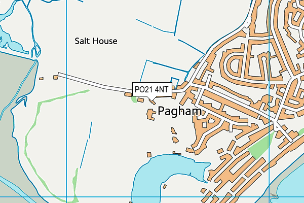 PO21 4NT map - OS VectorMap District (Ordnance Survey)