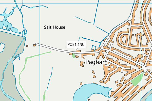 PO21 4NU map - OS VectorMap District (Ordnance Survey)