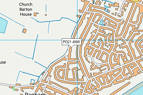 PO21 4NW map - OS VectorMap District (Ordnance Survey)