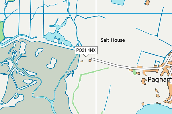 PO21 4NX map - OS VectorMap District (Ordnance Survey)