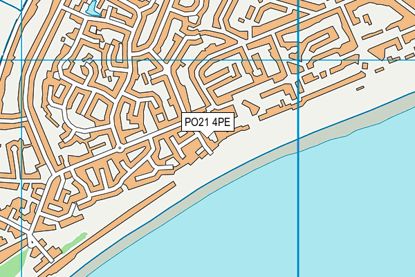 PO21 4PE map - OS VectorMap District (Ordnance Survey)