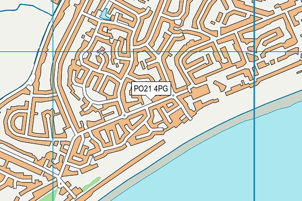 PO21 4PG map - OS VectorMap District (Ordnance Survey)