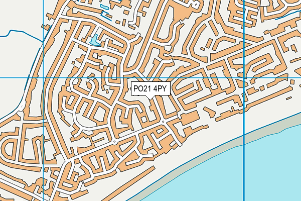 PO21 4PY map - OS VectorMap District (Ordnance Survey)