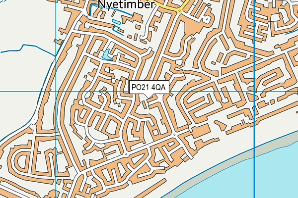 PO21 4QA map - OS VectorMap District (Ordnance Survey)