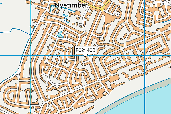 PO21 4QB map - OS VectorMap District (Ordnance Survey)