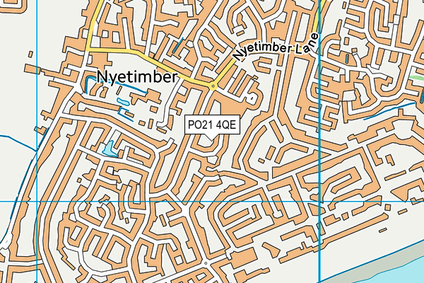 PO21 4QE map - OS VectorMap District (Ordnance Survey)