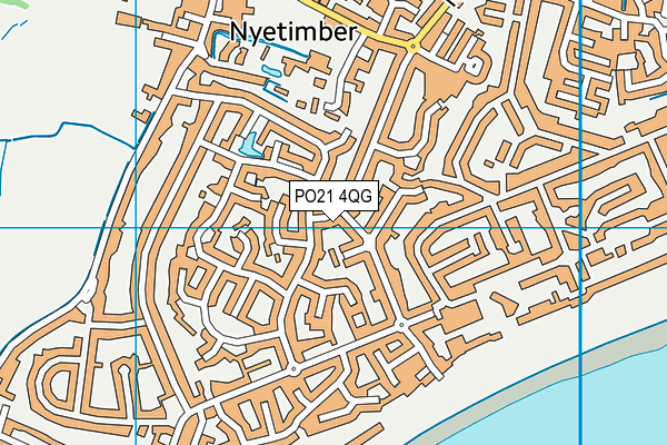 PO21 4QG map - OS VectorMap District (Ordnance Survey)