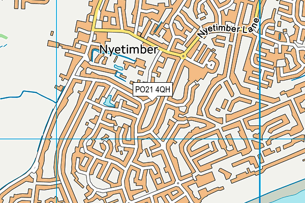 PO21 4QH map - OS VectorMap District (Ordnance Survey)
