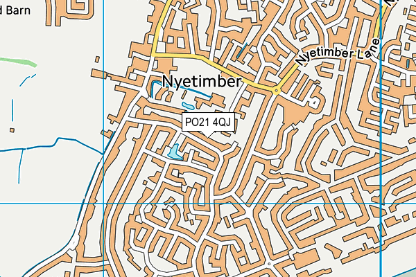 PO21 4QJ map - OS VectorMap District (Ordnance Survey)