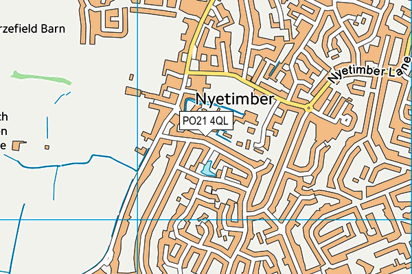 PO21 4QL map - OS VectorMap District (Ordnance Survey)