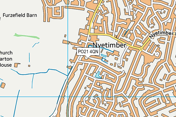 PO21 4QN map - OS VectorMap District (Ordnance Survey)