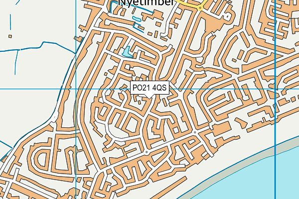 PO21 4QS map - OS VectorMap District (Ordnance Survey)